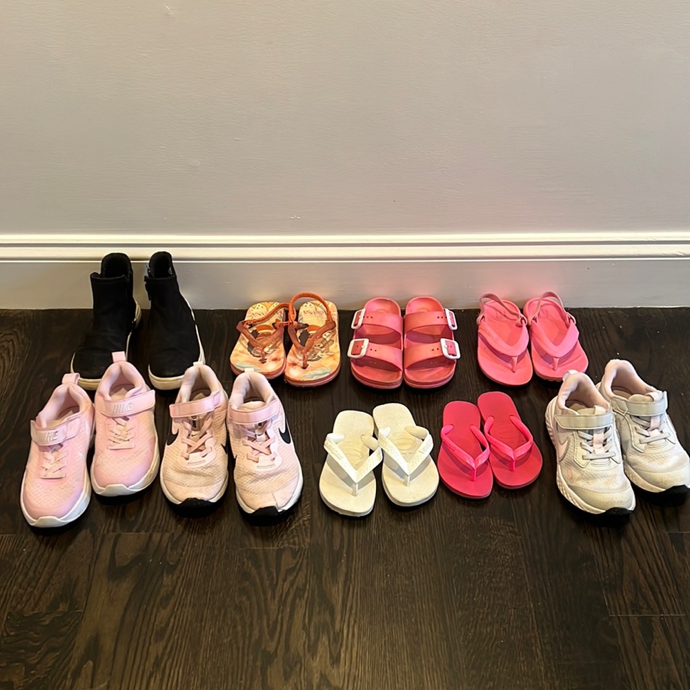 Bundle of 9 pairs - girls sneakers and sandals!